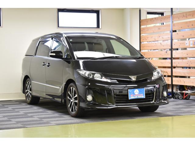 エスティマ アエラス ベリーエディション ETC 純正9型ナビ フルセグTV Bluetooth再生 バックカメラ ドライブレコーダー前後カメラ フリップダウンモニター両側パワースライドドア クルーズコントロール 革シート シートヒーター(5枚目)