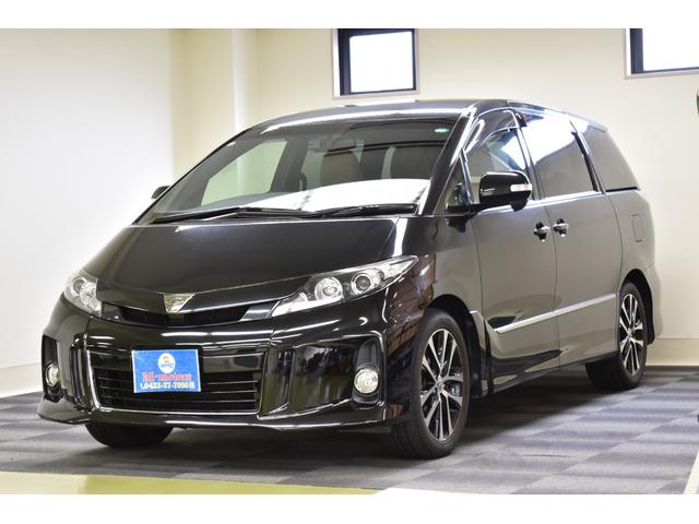 エスティマ アエラス ベリーエディション ETC 純正9型ナビ フルセグTV Bluetooth再生 バックカメラ ドライブレコーダー前後カメラ フリップダウンモニター両側パワースライドドア クルーズコントロール 革シート シートヒーター(7枚目)