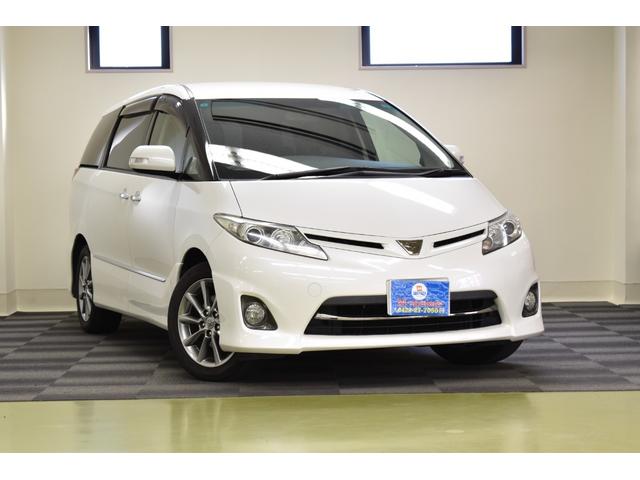 Ｈ２３年式のエスティマ２０ｔｈアニバーサリーエディションが入庫して来ました。特別仕様車なのでハーフレザーシートのお車です。３列シートでもリムジン仕様でも使い分けの出来る７人乗り。走行も８万キロ台です。