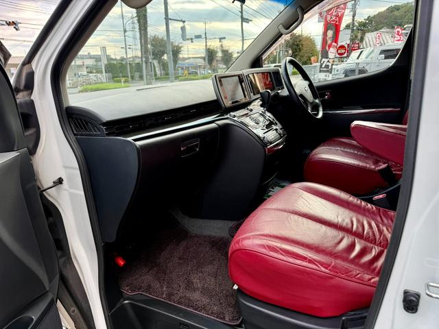 エルグランド ３５０ハイウェイＳレッドレザープレミアムセレ　法定整備付　ワンオーナー　メーカーナビＴＶ　全方位モニター　両側電動スライドドア　Ｗサンルーフ　後席モニター　シートヒーター　ＥＴＣ　アラウンドビューモニター　スマートキー　パワーシート　サイドカメラ（23枚目）