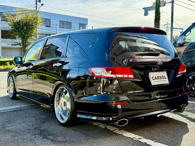 オデッセイ Mエアロパッケージ 法定整備付 ナビTV ローダウン 社外AW キーフリー ETC車載器 地デジフルセグ 横滑り防止装置 パワーウィンドウ フルオートエアコン ダブルエアコン 衝突安全ボディ フルフラット DVD エアロ(14枚目)