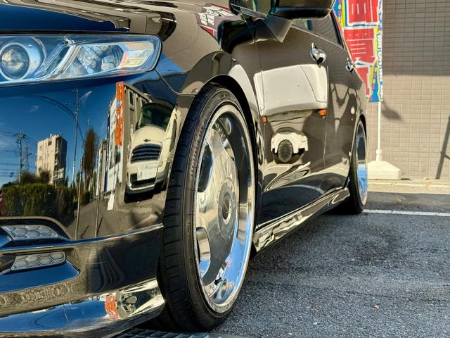 オデッセイ Mエアロパッケージ 法定整備付 ナビTV ローダウン 社外AW キーフリー ETC車載器 地デジフルセグ 横滑り防止装置 パワーウィンドウ フルオートエアコン ダブルエアコン 衝突安全ボディ フルフラット DVD エアロ(22枚目)