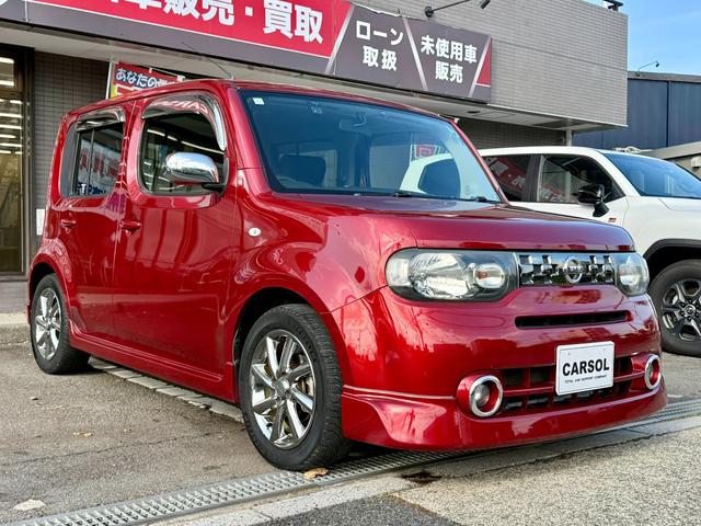 キューブ 15G 車検整備付 ナビTV Bカメラ ライダー仕様 フルエアロ アルミ Bluetooth(10枚目)