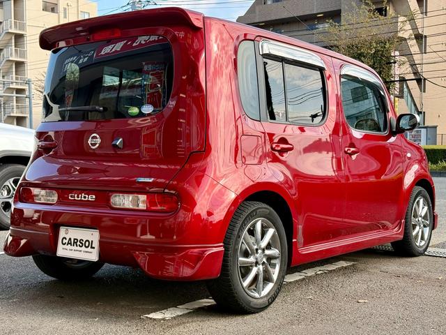 キューブ 15G 車検整備付 ナビTV Bカメラ ライダー仕様 フルエアロ アルミ Bluetooth(16枚目)