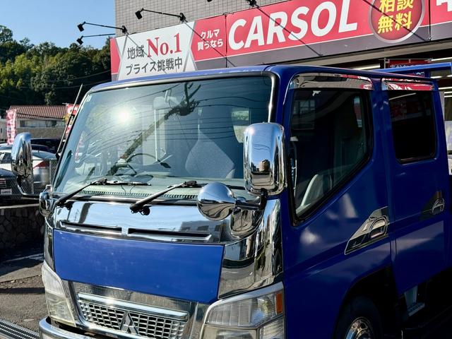 キャンター 　ダブルキャブ　６ｍロング　積載量２トン　５ＭＴ　６人乗　ディーゼル　ＦＥ７２ＤＥ　原動機４Ｍ５０　長さ６０４幅１８９高さ２０８　カスタム　左電動格納ミラー　ＥＴＣ（18枚目）