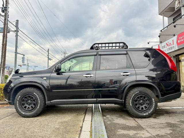 エクストレイル ２０Ｘｔｔ　法定整備付　ナビＴＶ　Ｂｌｕｅｔｏｏｔｈ　シートヒーター　クルーズコントロール　オートライト　パートタイム４ＷＤ　ルーフキャリア　チッピング塗装　ホワイトレター（12枚目）