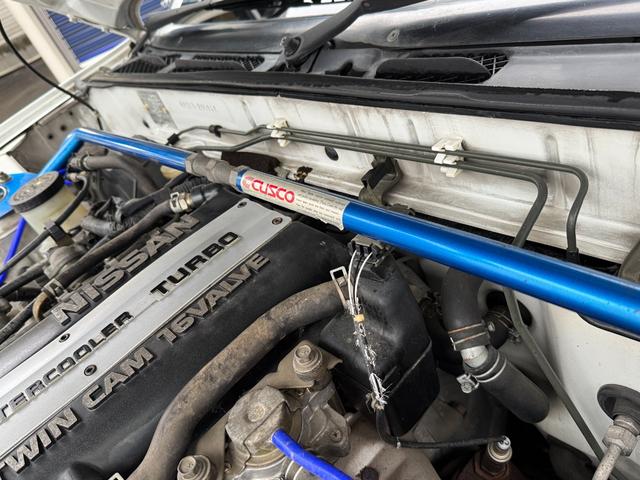 １８０ＳＸ タイプＸ　ＣＵＳＣＯ車高調　ＣＵＳＣＯタワーバー　Ｍｓエアクリーナー　フジツボマフラー　ＡＰＥＸブースト計　ＫＥＮＷＯＯＤオーディオ（23枚目）