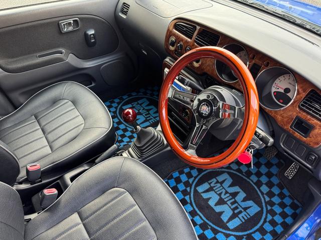 ミラジーノ ジーノ　ＭＩＮＩＬＩＴＥ１４インチＡＷ　社外ステアリング　フェンダーミラー　Ｐｉｏｎｅｅｒオーディオ　ＥＴＣ（23枚目）