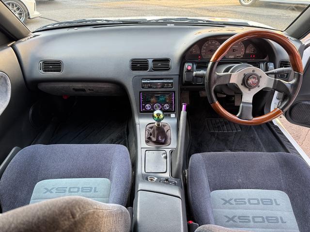 180SX タイプS MT換装公認済 ENKEI15インチAW 社外マフラー LIBRA車高調 NRGクイックリリース(4枚目)