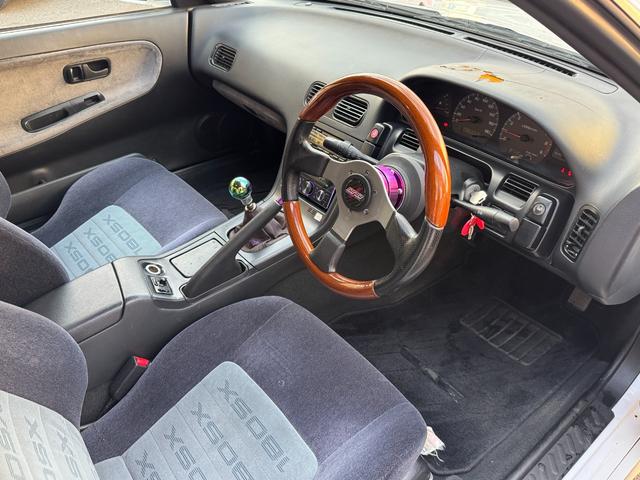 180SX タイプS MT換装公認済 ENKEI15インチAW 社外マフラー LIBRA車高調 NRGクイックリリース(22枚目)