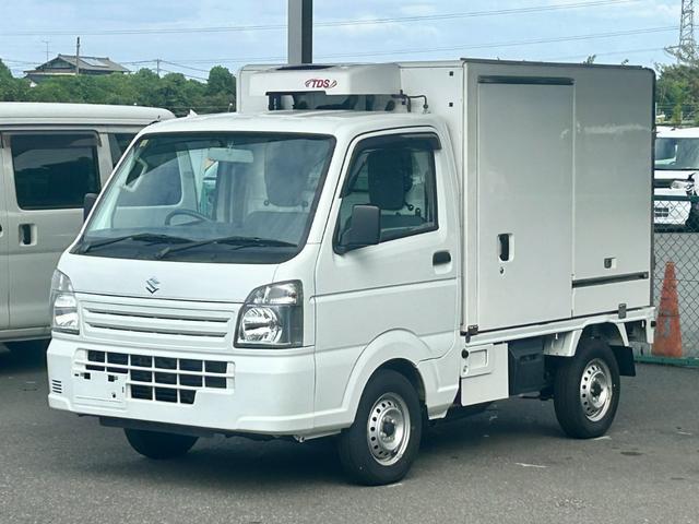 キャリイトラック 低温冷蔵冷凍車　－３０℃設定　菱重コールドチェーン冷凍機　２コンプレッサー仕様　薄箱仕様　片側スライドドア　リヤワンタッチ扉　キーレス　ＰＷ　ＥＴＣ　助手席エアバッグ　ＡＢＳ　左右９０度ストッパー　樹脂製スノコ　庫内ライト（8枚目）
