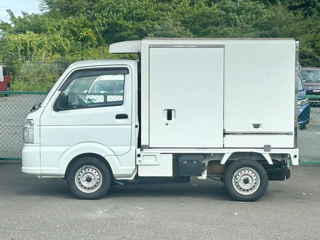 キャリイトラック 低温冷蔵冷凍車　－３０℃設定　菱重コールドチェーン冷凍機　２コンプレッサー仕様　薄箱仕様　片側スライドドア　リヤワンタッチ扉　キーレス　ＰＷ　ＥＴＣ　助手席エアバッグ　ＡＢＳ　左右９０度ストッパー　樹脂製スノコ　庫内ライト（10枚目）