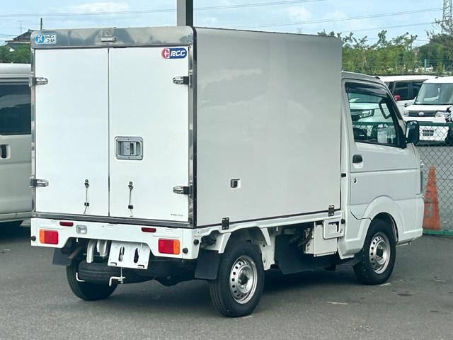 キャリイトラック 低温冷蔵冷凍車　－３０℃設定　菱重コールドチェーン冷凍機　２コンプレッサー仕様　薄箱仕様　片側スライドドア　リヤワンタッチ扉　キーレス　ＰＷ　ＥＴＣ　助手席エアバッグ　ＡＢＳ　左右９０度ストッパー　樹脂製スノコ　庫内ライト（14枚目）