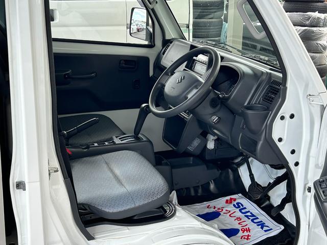 キャリイトラック 冷蔵冷凍車 中温-5℃設定 菱重コールドチェーン2コンプ仕様 菱重コールドチェーン2コンプレッサー冷凍機 薄型エバポレータ 片側スライドドア リヤワンタッチ扉 キーレス PW 助手席エアバッグ ABS 左右90度ストッパー 樹脂製スノコ 庫内ライト 荷箱カギ(23枚目)