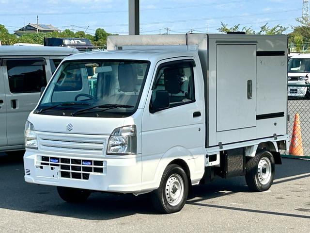 キャリイトラック ４ＷＤ　低温冷蔵冷凍車　－２０℃設定　キャリイ食品シリーズ　片側スライドドア　リヤロックロット扉　キーレス　パワーウィンドウ　バックカメラ　助手席エアバッグ　ＡＢＳ　左右９０度ストッパー　保冷カーテン　スノコ　庫内ライト　荷箱カギ（8枚目）