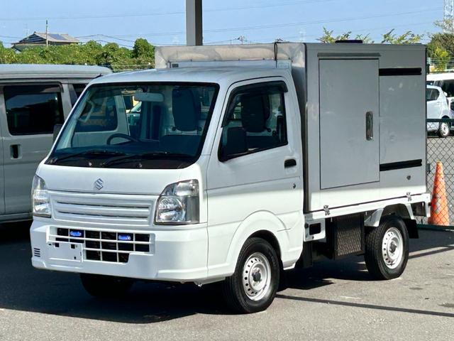 キャリイトラック 4WD 低温冷蔵冷凍車 -20℃設定 キャリイ食品シリーズ サーモキング冷凍機 片側スライドドア リヤロックロッド扉 キーレス PW バックカメラ ETC 助手席エアバッグ ABS 90度ストッパー 保冷カーテン 樹脂製スノコ 庫内ライト(8枚目)