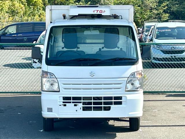 キャリイトラック 中温冷蔵冷凍車 -5℃設定 菱重コールドチェーン2コンプ仕様 菱重コールドチェーン冷凍機 2コンプレッサー仕様 片側スライドドア リヤワンタッチ扉 ETC 助手席エアバッグ ABS 90度ストッパー 樹脂製スノコ 庫内ライト 荷箱カギ(7枚目)