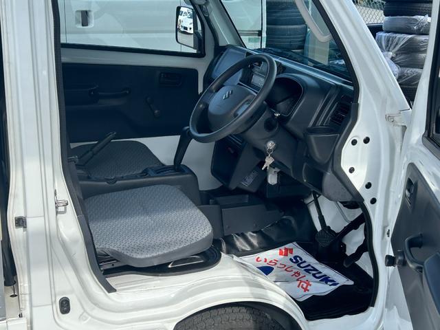 キャリイトラック 中温冷蔵冷凍車 -5℃設定 菱重コールドチェーン2コンプ仕様 菱重コールドチェーン冷凍機 2コンプレッサー仕様 片側スライドドア リヤワンタッチ扉 ETC 助手席エアバッグ ABS 90度ストッパー 樹脂製スノコ 庫内ライト 荷箱カギ(22枚目)