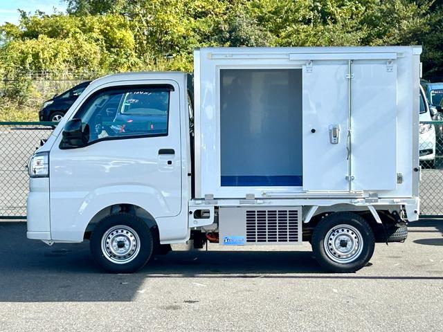 ハイゼットトラック スタンバイ付き冷蔵冷凍車 中温-5℃設定 2コンプ仕様 エレクール 2コンプレッサー仕様 片側スライドドア 外部電源用スタンバイケーブル スマートキー スマートアシスト プッシュスタート PW 障害物センサー 電動格納ミラー 左右90度ストッパー(11枚目)