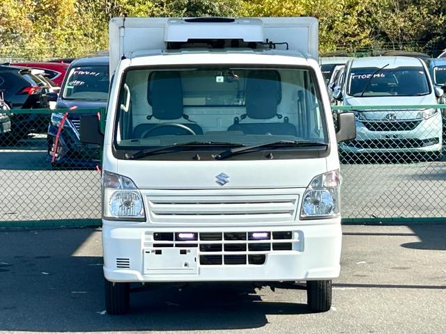 キャリイトラック 低温冷蔵冷凍車　－３０℃設定　　薄箱５０ｍｍ　菱重コールドチェーン冷凍機　２コンプレッサー仕様　片側スライドドア　リヤワンタッチ扉　ＥＴＣ　助手席エアバッグ　ＡＢＳ　左右９０度ストッパー　保冷カーテン　樹脂製スノコ　庫内ライト　荷箱カギ（7枚目）