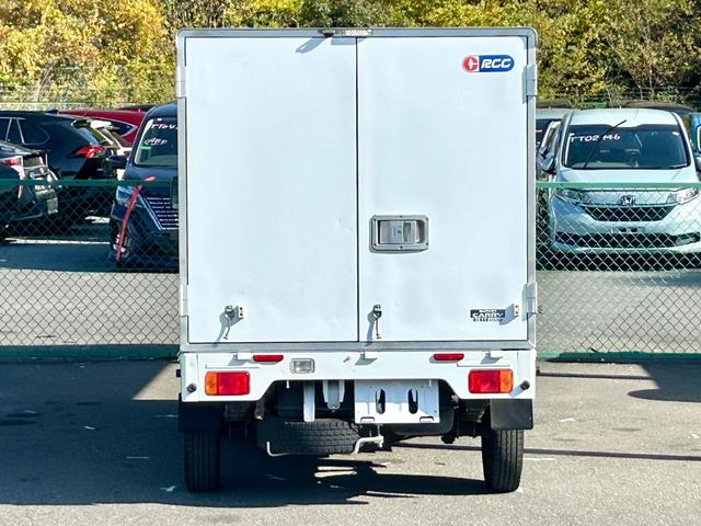 キャリイトラック 低温冷蔵冷凍車　－３０℃設定　　薄箱５０ｍｍ　菱重コールドチェーン冷凍機　２コンプレッサー仕様　片側スライドドア　リヤワンタッチ扉　ＥＴＣ　助手席エアバッグ　ＡＢＳ　左右９０度ストッパー　保冷カーテン　樹脂製スノコ　庫内ライト　荷箱カギ（13枚目）