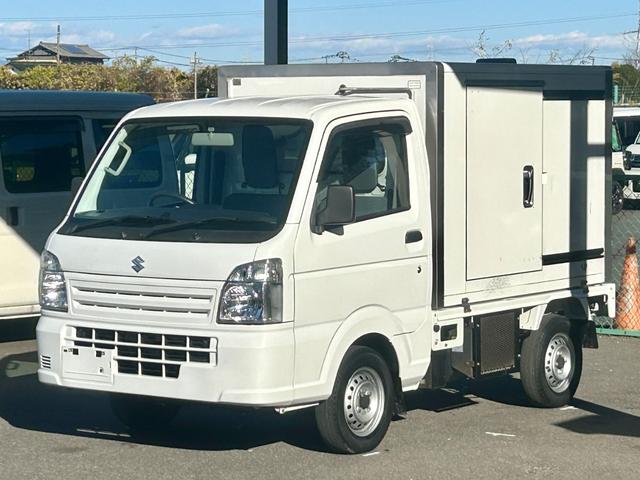キャリイトラック 冷蔵冷凍車 中温‐5℃設定 キャリイ食品シリーズ スズキ純正 キャリイ食品シリーズ 片側スライドドア リヤワンタッチ扉 キーレス パワーウィンドウ ETC 助手席エアバッグ ABS スノコ 庫内ライト 荷箱カギ(8枚目)