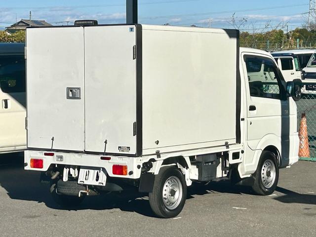 キャリイトラック 冷蔵冷凍車 中温‐5℃設定 キャリイ食品シリーズ スズキ純正 キャリイ食品シリーズ 片側スライドドア リヤワンタッチ扉 キーレス パワーウィンドウ ETC 助手席エアバッグ ABS スノコ 庫内ライト 荷箱カギ(14枚目)