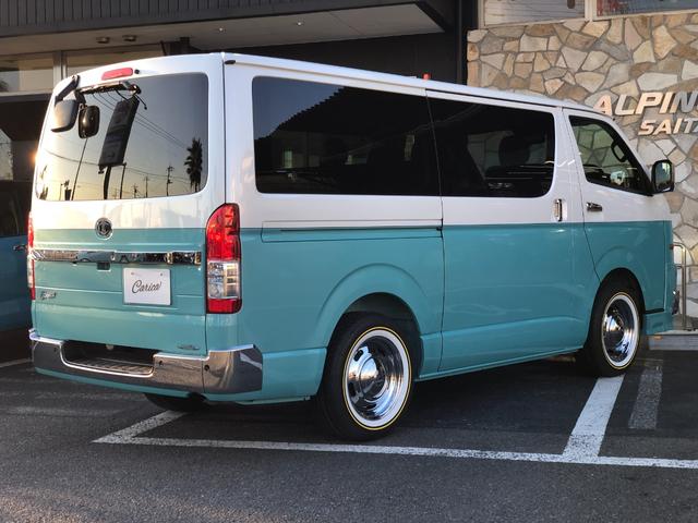 ハイエースバン スーパーＧＬ　ダークプライムＩＩ　Ｃａｌ’ｓｍｏｔｏｒ　Ｃａｒｉｃａ　両側パワスラ　Ｂカメ　クリアランスソナー　ＥＴＣ　パーキングサポートブレーキ　ホワイトリボンタイヤ　ムーンクロームホイール１６インチ（26枚目）