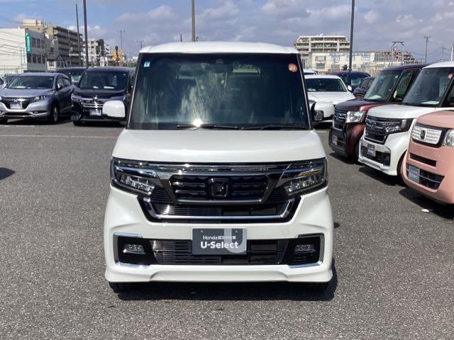 Ｎ－ＢＯＸカスタム ＥＸターボ　禁煙車　ワンオーナー　ホンダセンシング　純正８インチナビ　ミュージックサーバー　Ｂｌｕｅｔｏｏｔｈ　ＵＳＢ　フルセグ　リアカメラ　パドルシフト　シートヒーター　純正前後ドラレコ　両側電動ドア　ＬＥＤ（6枚目）