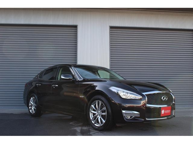 フーガハイブリッド VIP 後期型 メーカーナビ アラウンドビューモニター 茶革電動/オットマン/シートヒーター/エアシート レーダークルーズ 純正18インチAW エマージェンシーブレーキ 障害物センサー ドラレコ ETC(2枚目)