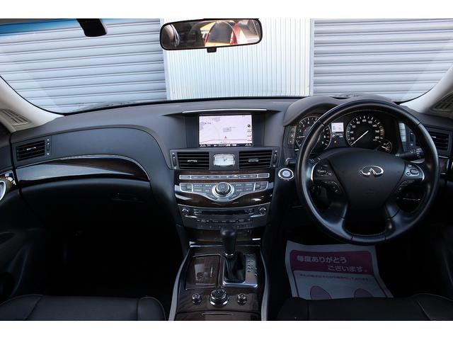 フーガハイブリッド VIP 後期型 メーカーナビ アラウンドビューモニター 茶革電動/オットマン/シートヒーター/エアシート レーダークルーズ 純正18インチAW エマージェンシーブレーキ 障害物センサー ドラレコ ETC(5枚目)