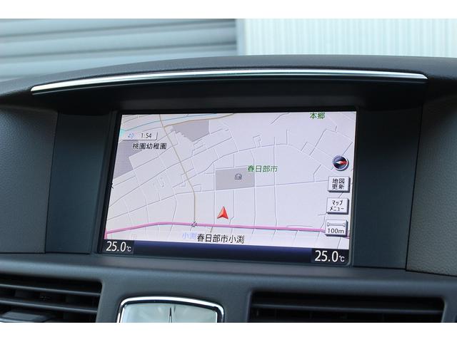 フーガハイブリッド VIP 後期型 メーカーナビ アラウンドビューモニター 茶革電動/オットマン/シートヒーター/エアシート レーダークルーズ 純正18インチAW エマージェンシーブレーキ 障害物センサー ドラレコ ETC(10枚目)