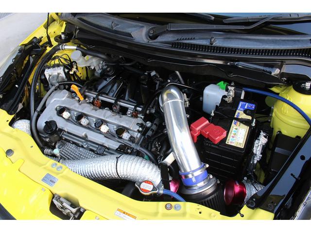 ベースグレード 6速MT 大型リアスポイラー GReddyリップスポイラー・車高調 リアアンダースポイラー インテークキット MOMOステアリング ナビ 社外テール ETC 社外16インチアルミ スマートキー(22枚目)