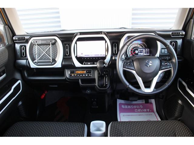 ハイブリッドXターボ 純正9インチメモリーナビ 全周囲 スズキセーフティサポート シートヒーター Bluetooth USB クリアランスソナー オートライト スマートキー&エンジンプッシュスタート ステアリングスイッチ(5枚目)