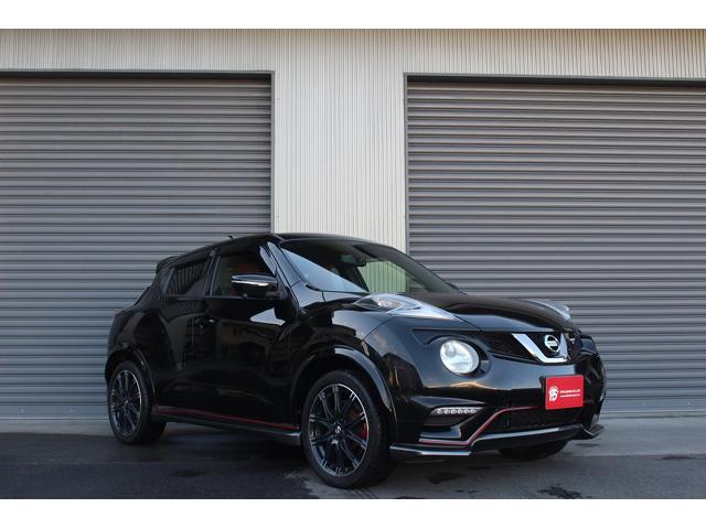ジューク ニスモ RS RS専用サスペンション/フロントブレーキローター/リヤベンチレーテッドディスクブレーキ/赤塗装ブレーキキャリパー ニスモ専用レカロシート 社外ナビ フルセグTV ETC 全周囲カメラ(2枚目)