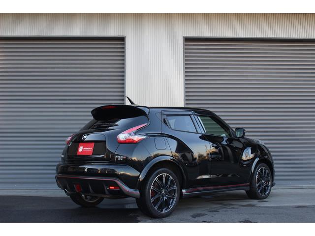 ジューク ニスモ RS RS専用サスペンション/フロントブレーキローター/リヤベンチレーテッドディスクブレーキ/赤塗装ブレーキキャリパー ニスモ専用レカロシート 社外ナビ フルセグTV ETC 全周囲カメラ(3枚目)