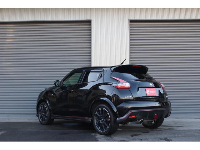 ジューク ニスモ RS RS専用サスペンション/フロントブレーキローター/リヤベンチレーテッドディスクブレーキ/赤塗装ブレーキキャリパー ニスモ専用レカロシート 社外ナビ フルセグTV ETC 全周囲カメラ(4枚目)