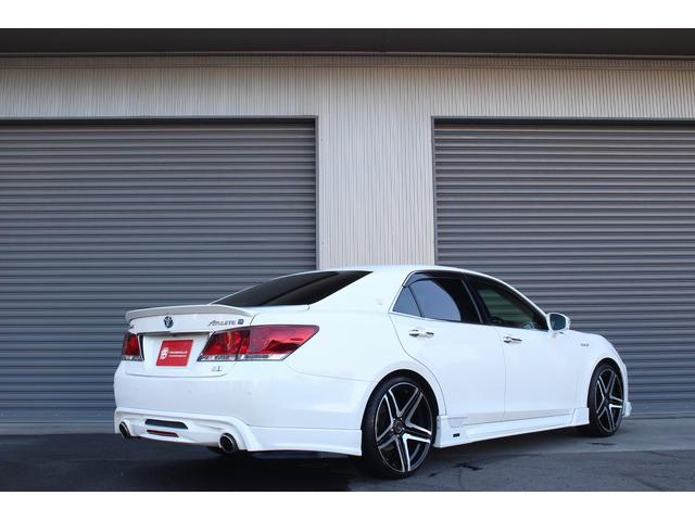 クラウンハイブリッド アスリートＳ　ＶＬＥＮＥフロント／サイド／リアエアロ　社外２０インチアルミ　純正ナビ　バックカメラ　フルセグＴＶ　Ｂｌｕｅｔｏｏｔｈ接続　ＥＴＣ　ＵＳＢ接続　ドライブレコーダー　シートヒーター　コーナーセンサー（3枚目）