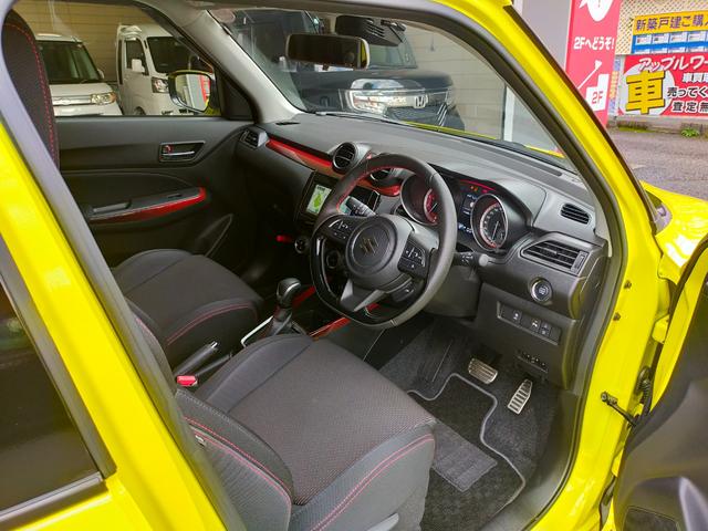 スイフトスポーツ ベースグレード ワンオーナー 禁煙 衝突被害軽減ブレーキ BSM ナビ フルセグ バックカメラ DVD再生 Bluetooth 前後ドラレコ ETC アダプティブクルコン LEDライト パドルシフト シートヒーター(24枚目)