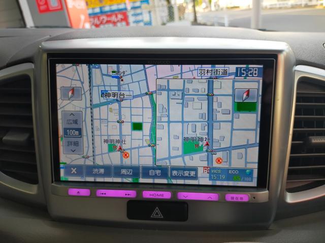 スペーシア G ワンオーナー 禁煙 エネチャージ 両側スライドドア 純正ナビ 地デジフルセグテレビ DVD再生 Bluetooth対応 ETC シートヒーター プッシュスタート スマートキー2個 記録簿7枚(11枚目)