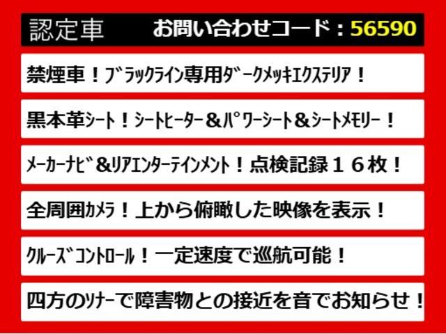 エルグランド ライダー　ブラックライン　（禁煙車）（点検記録簿１６枚）（後席モニター）黒本革シート／両側自動ドア／パワーバックドア／クルーズコントロール／全周囲カメラ／シートメモリー／ＡＣ１００Ｖ電源／日産純正ＨＤＤナビ／クリアランスソナー（6枚目）