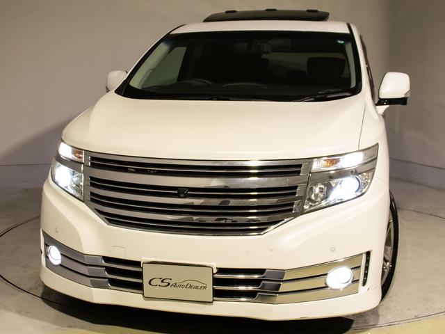 エルグランド ライダー　黒本革シート　マニュアルシート　（ツインサンルーフ）（ＢＯＳＥサウンドシステム）全周囲カメラ／黒本革シート／後席モニター／シートヒーター／ＡＣ１００Ｖ電源／クリアランスソナー／両側電動スライドドア／パワーバックドア／純正ＨＤＤナビ（12枚目）