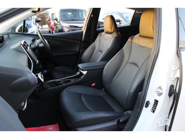 プリウス Ａツーリングセレクション　車検整備付　衝突軽減ブレーキ　ナビ　ＴＶ　バックモニター　エアロパーツ　Ｂｌｕｅｔｏｏｔｈ　社外アルミホイール　シートヒーター　レザーシート　コーナーセンサー　ヘッドアップディスプレイ（21枚目）