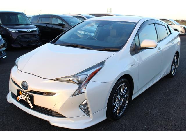 プリウス Ａツーリングセレクション　車検整備付　衝突軽減ブレーキ　ナビ　ＴＶ　バックモニター　エアロパーツ　Ｂｌｕｅｔｏｏｔｈ　社外アルミホイール　シートヒーター　レザーシート　コーナーセンサー　ヘッドアップディスプレイ（37枚目）