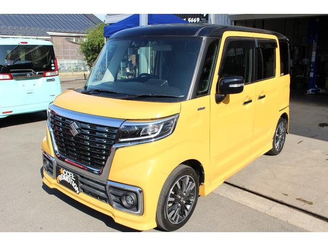 スペーシアカスタム ハイブリッドＸＳ　全国対応２年保証付　車検整備付　衝突軽減ブレーキ　ナビＴＶバックモニター　両側パワースライドドア　スマートキー　Ｂｌｕｅｔｏｏｔｈ　シートヒーター　アイドリングストップ　ハーフレザー　２トーンカラー（34枚目）