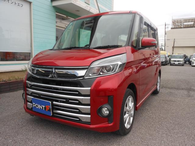 ｅＫスペースカスタム カスタムＧ　セーフティパッケージ　全方位モニター　ナビ　フルセグＴＶ　ＤＶＤ　ブルートゥース　ＳＤ　ＣＤ録音　ＥＴＣ　ＬＥＤオートライト　両側スライド　左電動スライド　シートヒーター　１４インチアルミ（4枚目）