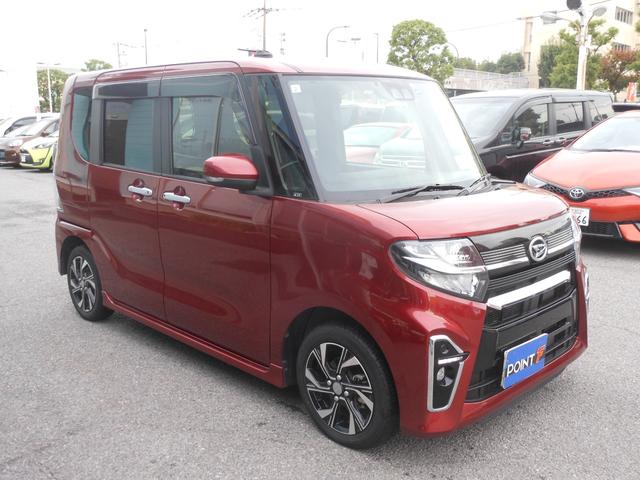 タント カスタムＸ　両側電動スライドドア　ナビ　フルセグＴＶ　ＤＶＤ　ブルートゥース　ＵＳＢ　バックカメラ　ＥＴＣ　前後ドライブレコーダー　ＬＥＤオートライト　シートヒーター　フォグランプ　１４インチアルミ　スマートキ（6枚目）