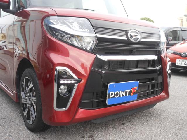 タント カスタムＸ　両側電動スライドドア　ナビ　フルセグＴＶ　ＤＶＤ　ブルートゥース　ＵＳＢ　バックカメラ　ＥＴＣ　前後ドライブレコーダー　ＬＥＤオートライト　シートヒーター　フォグランプ　１４インチアルミ　スマートキ（24枚目）