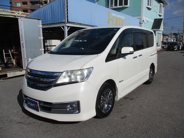 セレナ ライダー　Ｓ－ハイブリッド　８型フルセグＨＤＤナビ／フリップダウンモニター／バックカメラ／インテリキー／ＨＩＤ／ＥＴＣ／両自動ドア／フルエアロ／１６インチＡＷ／クルコン／アイドリングストップ／Ｂｌｕｅｔｏｏｔｈ／ＤＶＤ再生（5枚目）