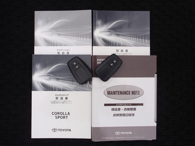 カローラスポーツ ハイブリッドG Z サイドエアバック 前後誤発進抑制 盗難防止 スマートキーシステム Bモニ オートクルーズ LEDライト エアバック オートエアコン 地デジ ナビTV AW デュアルエアバッグ 整備記録簿 キーレス(18枚目)